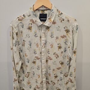 Stitch Note Cream Floral Button-Down Shirt
